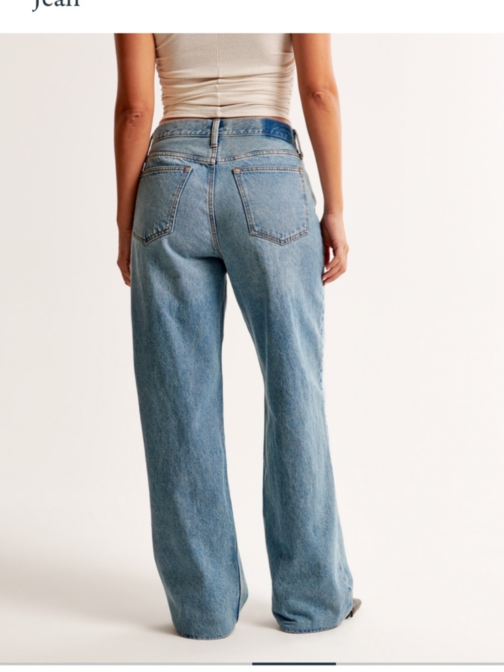 Abercrombie midrise slouchy jeans curve love - Picture 6 of 6